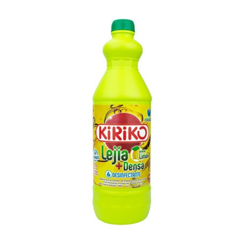 LEJIA CON DETERGENTE KIRIKO LIMON 1,5 L Caja 8 uds.